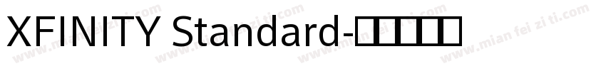 XFINITY Standard字体转换